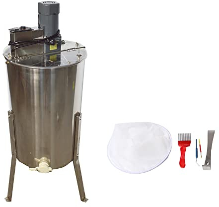 LGXEnzhuo Electric Bee Honey Extractor Separator Apiary Centrifuge Equipment 3 Frame Honeycomb Spinner Stainless Steel Beekeeping Accessory