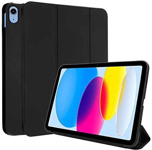 TECHGEAR iPad 10 Custodia (10 Generazione) Smart Case Cover tri-fold [Compatibile con penna] con protezione d'angolo [Spegnimento/Sveglia Automatico] per iPad 10 2022, 10.9 Pollici