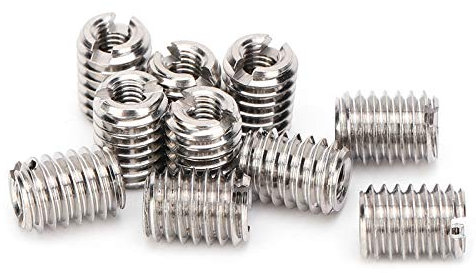 Tuerca reductora de rosca M3 X 0,5 y M6 X 1 8 mm, rosca exterior de acero inoxidable reparación, tuercas roscadas, kit de conversión