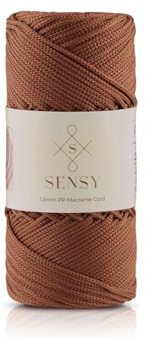 S Sensy - Kupfer 1.5MM Premium Polypropylen Makramee-Kordel, 150m