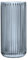 Navaris Vaso Alto da Interno a Coste - Vaso in Vetro Minimal Trasparente - Design Decorativo Cilindrico Lungo - Forma Originale per Tulipani e Fiori Alti - Ø 11,5 x 25 cm Grigio