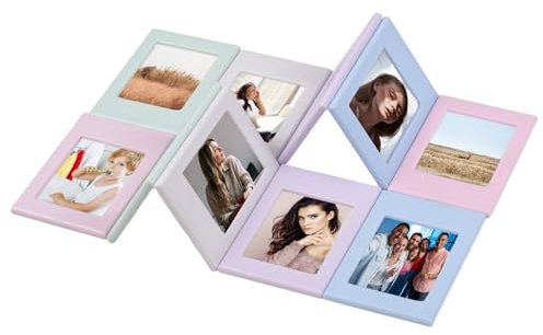 Andoer 10 Marcos de Fotos magnéticos de 3,8 x 2,5 Pulgadas, Juego de Mini Marcos de Fotos para refrigerador, taquilla, Oficina, gabinete de Cocina, Aula, Compatible con Fujifilm