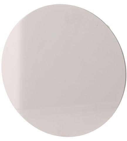 Holyart Piattino Tondo portacandele Acciaio INOX lucido d 12 cm