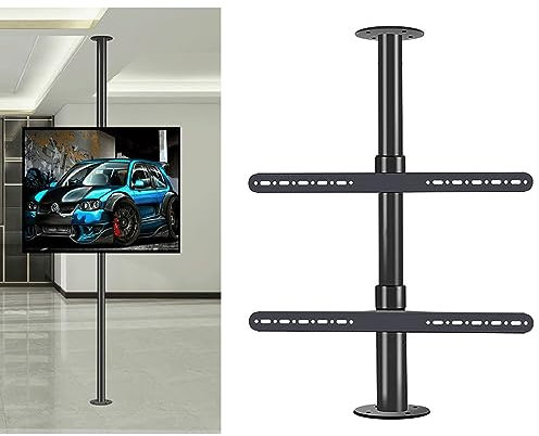 Verstellbare TV-Halterung – passend für 32-75 Zoll große TV-Deckenhalterungen, 360 Grad drehbarer Rahmen für LCD-TVs, drehbares Gestell für Trennwände, drehbarer TV-Schrank, drehbarer Sockel, bis zu