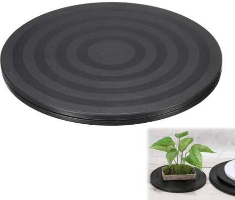 Plateau Tournant Solide,360° Pivotant Plateau Tournante,Plateau Pivotant TV Support Pivotant,Plateau Tournant à 360° avec Roulement Base,Plateau Tournant TV,Plateau Universel Rond,1PC