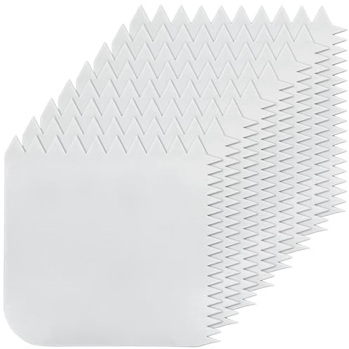 8Pcs Adhesive Spreader Plastic Trowel Notched Glue Spreader 3/16 3/8 Tooth Hardwood Flooring Spreader Plastic Notch Trowel, Tooth Hardwood Flooring Spreader Plastic Notch Trowel, 4 x 4.2