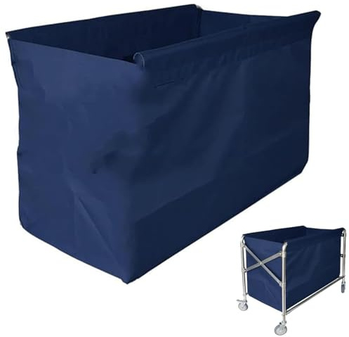 Replacement Liner Bag For Laundry Cart - Removable Liner Bag For Rolling Laundry Basket, Oxford Cloth Storage Bags, Trolley Cloth Bag, Hotel Room Work Trolley Replacement Bag(Blue,80x53x65cm/32x21x26i