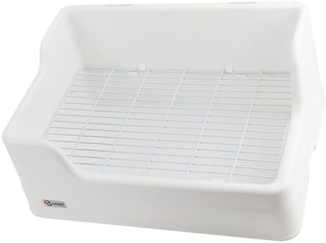 Happyyami Kaninchentoilette Für Käfige Bettpfanne Aus Wiederverwendbarem Material Geruchsfrei Abgerundete Kanten Zum Schutz Der Pfoten Geeignet Für Kaninchen Meerschweinchen Hamster Und