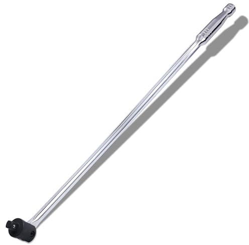 HARDZTOOL Poignée Articulée 1/2 avec Tête Flexible, Construction Sphérique à Ressort, 600 mm Ø 16 mm, Couple Maximal 780 Nm, Poignée Articulée Idéale 1/2 pour Réparations Automobiles et Bricolage