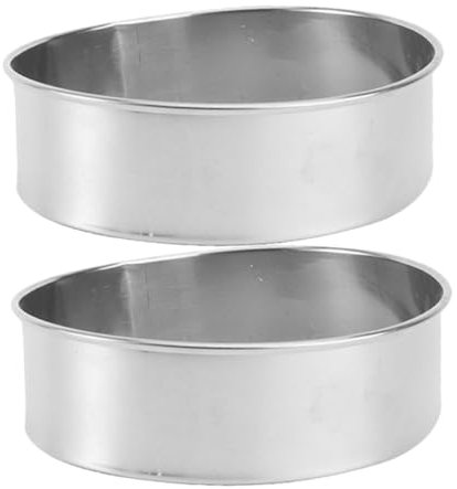 SECFOU 2piezas De y Azúcar Acero Inoxidable Malla Fina Redondo Diseño Ergonómico Herramientas De Cocina