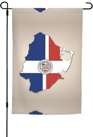 Bandera de Paraguay Map03 - Bandera de jardín de 12 x 18 pulgadas, doble cara, exterior, primavera, vertical, granja, césped, decoración de patio