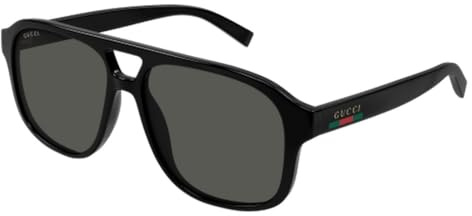 Gucci Man Injection Unisex Sonnenbrille, Schwarz, 57