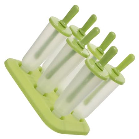 ULTECHNOVO Moule à Glace Maison 6 Pièces en Plastique, Facile à Nettoyer, Réutilisable, pour L’préparation de Glaces Maison