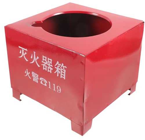 Amosfun Base para Extintor de Incendios de Hierro Rojo para 2-4kg Alta Durabilidad y Diseño Resistente Adecuado para Casa y Cocina