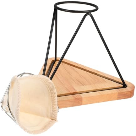 ABOOFAN 1ensemble Porte-filtre à Café Acier Inoxydable Avec Entonnoir Et Filtrant Support De Réutilisable Pour Préparation Manuelle De Café à Domicile Et Bureau