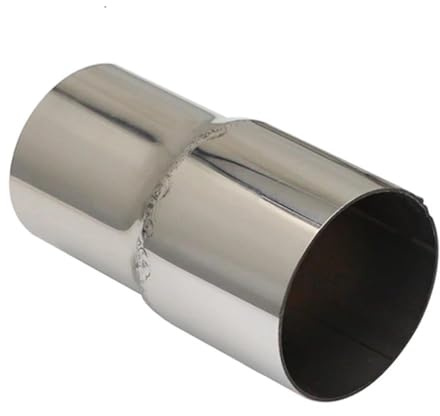 Tuyau D'échappement Voiture Adaptateur Droit Universel Acier Inoxydable 32MM-48MM Pour Silencieux D'échappement Voiture Et Moto Tuyau Soudé Plusieurs Tailles Embout Tuyau D'échappement(O.D 35-45)