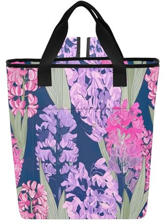 Joitme Sac isotherme pour 36 canettes Motif fleurs de jacinthe