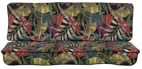 PATIO Hollywoodschaukel Auflage 150 cm Latina Bankauflage 2 teilig Sitzpolster Rückenlehne gesteppt Volant vorne