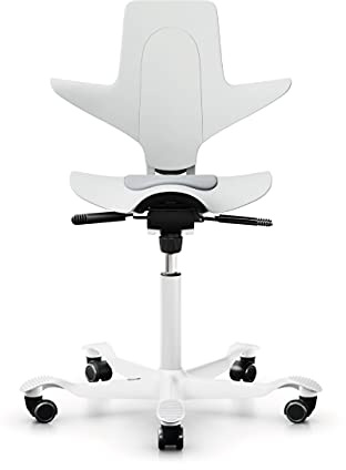 HAG Capisco Puls 8010 Xtreme EXR 009 White Weiß 45,5-64 cm Universalrollen