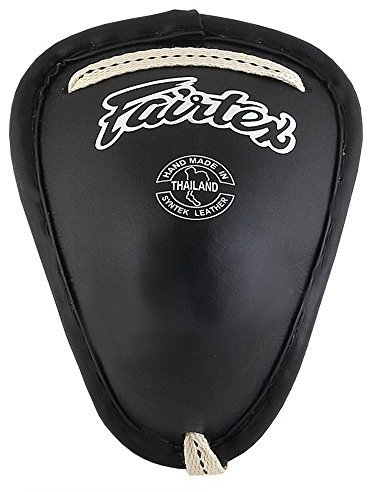 Fairtex GC2 Muay Thai Stahl Cups Fairtex Stahl Cup Tiefschutz MMA Ausrüstung Muay Thai Tasse Stahl Tiefschutz Thai Boxing , schwarz Gröüe M