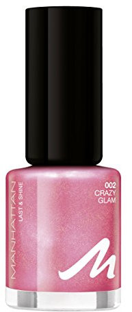 Manhattan Last & Shine Holographic Nail Polish, Farbe 002 Crazy Glam, Nagellack mit holographischem Effekt, 1er Pack (1 x 8 ml)