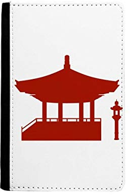 beatChong China Cultura Pabellón Silueta Bolso Patrón De Pasaporte De Viajes Portatarjetas De La Caja Cubierta De La Carpeta