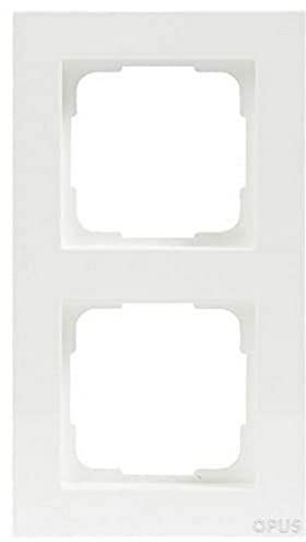 OPUS® 55 - Marco embellecedor para 2 enchufes, color blanco polar