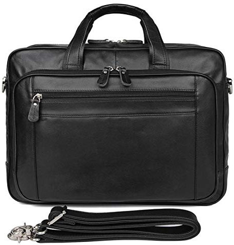 Herren Laptoptasche Arbeitstasche Handtasche, Mens 17inch Laptop-Schulter-Rindleder-Leder-Kurier-Beutel wasserdichte Laptoptasche Notebook Jahrgang Satchel Büro-Arbeit Tasche Laptop Businesstasche Sch