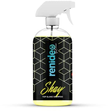 Renideo Shampoo per auto – Shay – Shampoo di alta qualità altamente concentrato con effetto idratante, pH neutro ed efficace pulizia, prodotto in Germania, 500 ml