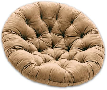 SuperKissen24. Coussin de Fauteuil Suspendu - Coussin Fauteuil Jardin - Oreillers de Oeuf Suspendu - Coussin Rond - Oreiller Moelleux - Beige