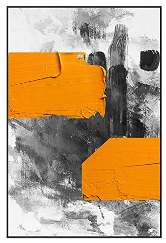 Acrylbilder Auf Leinwand Handgemalt, Orange, Dicke Textur, Farblich Passend, Minimalistisch, Abstrakt, Modern, 100 % Original, Rahmenlose, Handgemalte Ölgemälde Auf Leinwand Für Die Familienwand