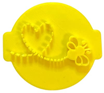 The Cookie Cutter Hub Butterfly Love Heart Embosser No 125 /Stamp for Cupcakes Fondant Icing Clay Cake Baking Decoration