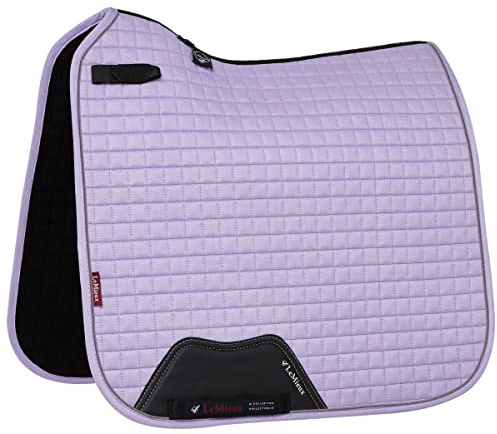 LeMieux Suede Dressage Square Saddle Pad in Wisteria - Saddle Pads for Horses - Equestrian Riding Equipment and Accessories - Small