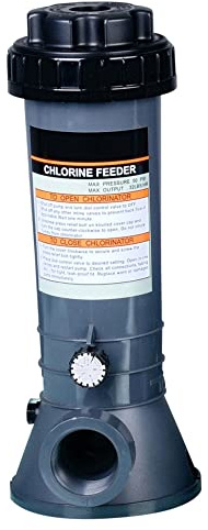 Well Solutions Chlor Dosierschleuse groß - Anschluss 2 x 1,5 Innengewinde - für bis zu 7 x 200g (1,4 kg) Langzeit Chlortabletten