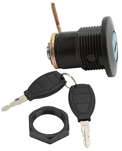 Cerradura de Llave de Motocicleta, Cerradura de Cola de Ajuste de Scooter, Kit Universal de Plástico de Aluminio, Juego de Cerraduras de Maletero Trasero para Motocicletas
