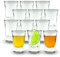 Verre à Shot 25ml - Lot de 12 à Base Lourde - Ensemble Transparent pour Alcool, Vodka, Expresso, Tequila et Desserts - Durables et Réutilisables