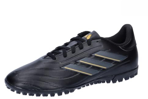 adidas Unisex Adulto Copa Pure II Club Football Boots Turf, Carbon Black/Carbon/Gold Metallic, 45 1/3 EU