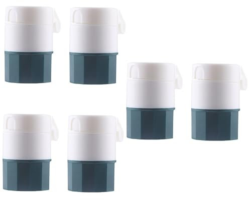 Healvian 3er-set Pillendose Für Unterwegs Tragbar Pillenschneider Praktischer Medikamenten-splitter- Grün 2 Stück X 3