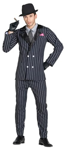 Boland - Kostüm Mafia Boss, 4-teilig, Faschingskostüm für Mottoparty, Halloween oder Karneval, Gangster