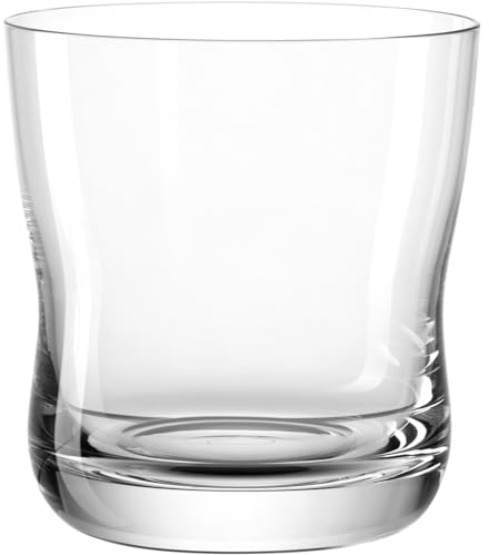 LEONARDO HOME Vita Trinkglas, 6er Set, spülmaschinengeeignete Wassergläser, hochwertige & ergonomische Trink-Becher aus Glas, elegante & moderne Saft-Gläser, alltagstauglich 330 ml, 054495