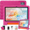 ZIOVO Kinder Tablet 10 Zoll Android 14 mit 20 GB RAM+128GB ROM(TF 1TB), WiFi 6, Octa-Core, Widevine L1, Kindersicherung, 6000mAh, BT 5.0, GMS Certified Kids Tablet mit Eva Case - Rosa