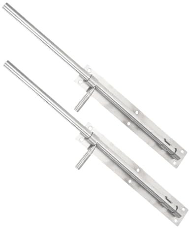 Housoutil 2 Stück Edelstahl Schieberiegel Türriegel Aus Rostfreiem Stahl 46cm Verschleißfest Beidseitig Montierbar Für Terrassentüren Und Tore