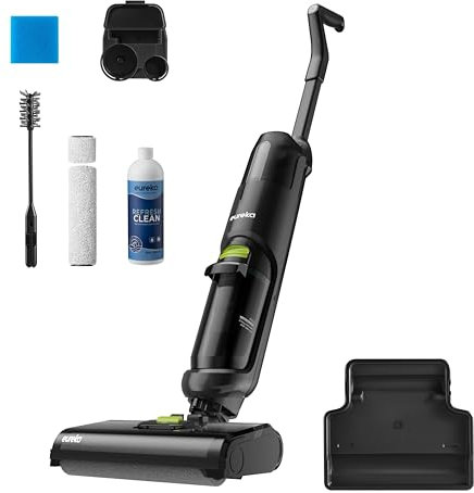 Eureka NEW400 Wet and Dry Vacuum Cleaner Cordless Electric Mop Vacuum Cleaners Hard Floor Cleaner Machines Self-Cleaning, 30 Min Runtime, Lightweight, One-Step Cleaning for Sticky Messes