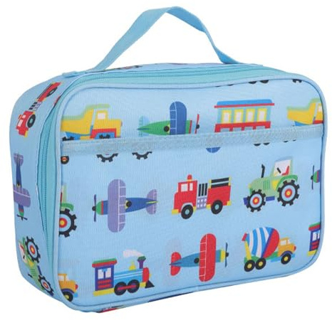 JSTHHTT Insulated Lunch Bag for Kids, Portable Kids Lunch Box, Leakproof, Cooler, Spacious, Multipurpose, Blue, Cartoon