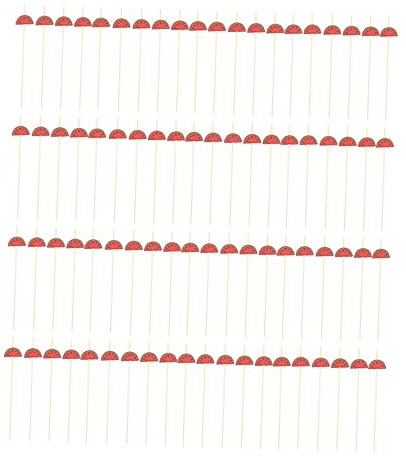 VANZACK 100pièces Bâtonnets De Bambou Décoratifs Brochettes à Fruits Tiges Décoratives Pour Gâteau Usage Multiple Et Pratique