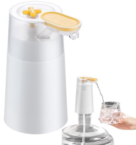 Pompa erogatore di acqua potabile, pompa per bottiglia d'acqua ricaricabile USB, dispositivo di erogazione automatico compatto, pompa portatile con controllo touch, campeggio domestico, 8,9 x 7,1 x 14