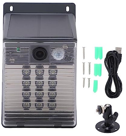 Pilipane WiFi Solar Power Security IP Camera Outdoor 1080p IP65 Home PIR Surveillance Camera with Solar Panels and 5000mAh Battery for Home Security and Monitoring