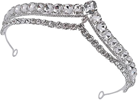 WRITWAA Tiara Compleanno per Matrimonio Coroncina per Feste e Cerimonie Accessorio per Sposa e Ragazze Decorazione per