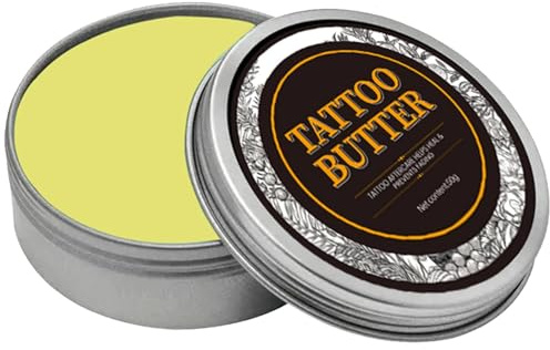 Tattoo Aftercare Balm, Tattoo Aftercare Balm - Moisturizer & Brightener for Old & New Tattoos, Color Enhancing Cream without Petroleum