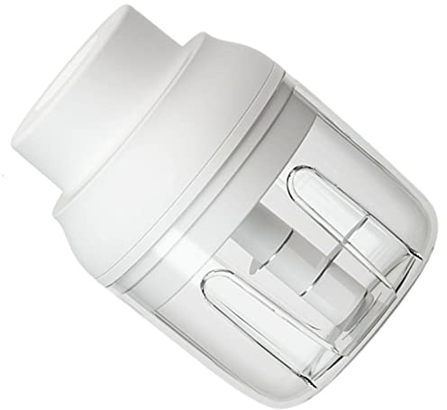 Yctze Hachoir électrique à l'ail USB Hobeur sans Fil Rechargeable avec 3 Lames en Acier Inoxydable pour la Préparation des Aliments Rapides (WHITE)